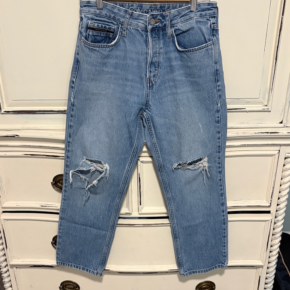 Calvin Klein Men's Relaxed Light Blue Jeans